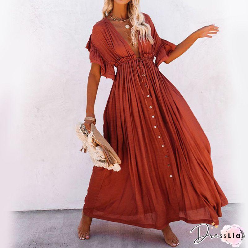 Women Summer Boho Party Beach Sleeveless White Color Backless Dresses Ladies High Waist Long Maxi Dress Sundress