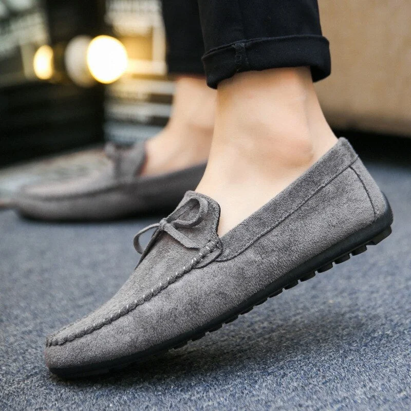 2022 Spring Summer NEW Men's Loafers Comfortable Flat Casual Shoes Men Breathable Slip-On Soft Leather Driving Shoes Moccasins