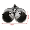 Dual Outlet Car Exhaust Tip Stainless Steel Auto Muffler Silencer Accessories