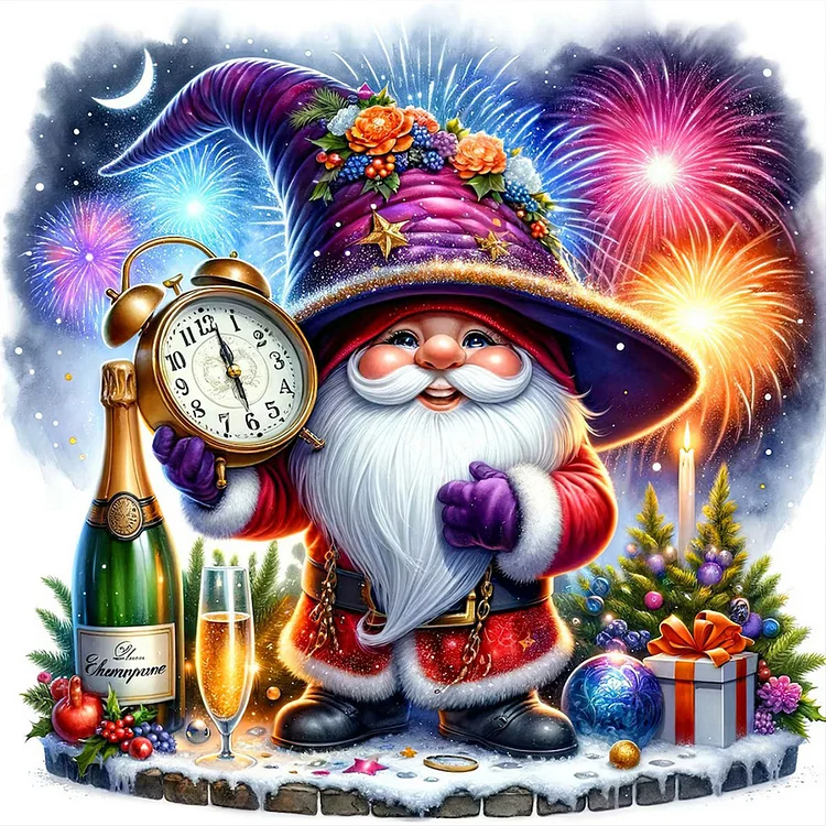 New Year Of The Goblins - Full Round Drill Diamond Painting - 40*40CM(Canvas)
