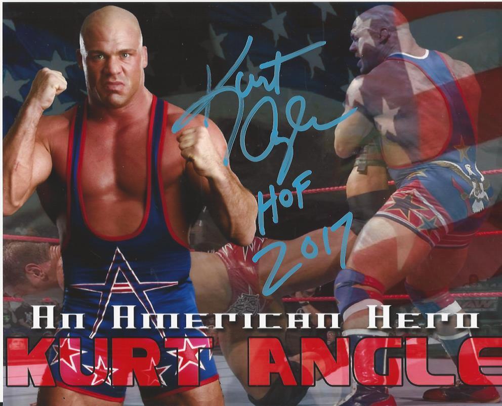 Kurt Angle - Wrestling signed Photo Poster painting