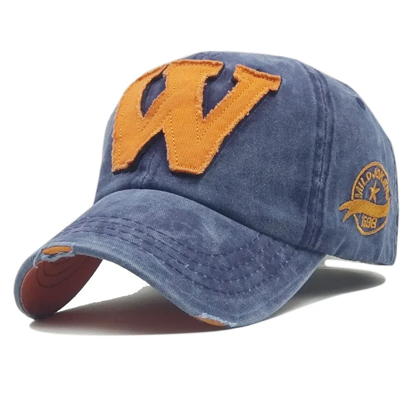 Baseball cap W letter embroidery cap