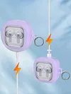 For Samsung Galaxy Buds 4 Pro Protective Cover with Holder Headphone Protective Case Lock Design Anti Drop Wireless Headphone Cover Full-Body Protection Shell