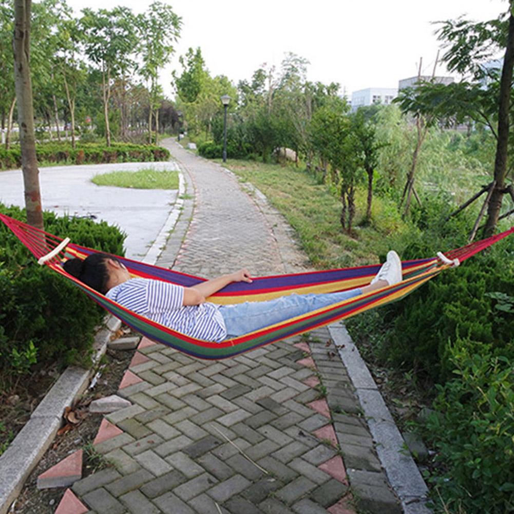 

Hammock Hanging Rope Chair Swing Chair Seat with 2 Pillows for Garden Use, Red, 501 Original