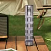 2 In 1 Pepper Mill Stainless Steel Seasoning Container for Travel (Five Tier)