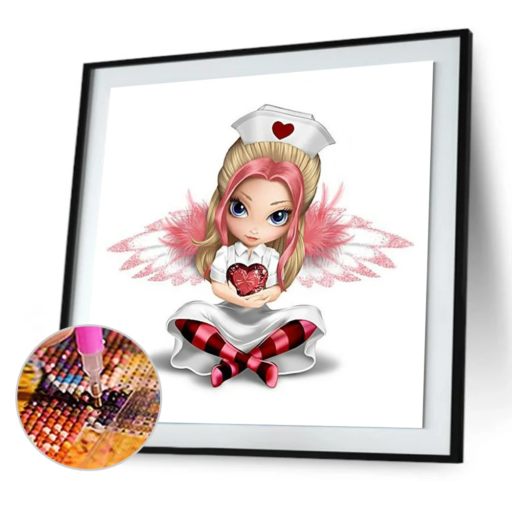 Full Round Diamond Painting 30*30cm - Big Eyes Doll