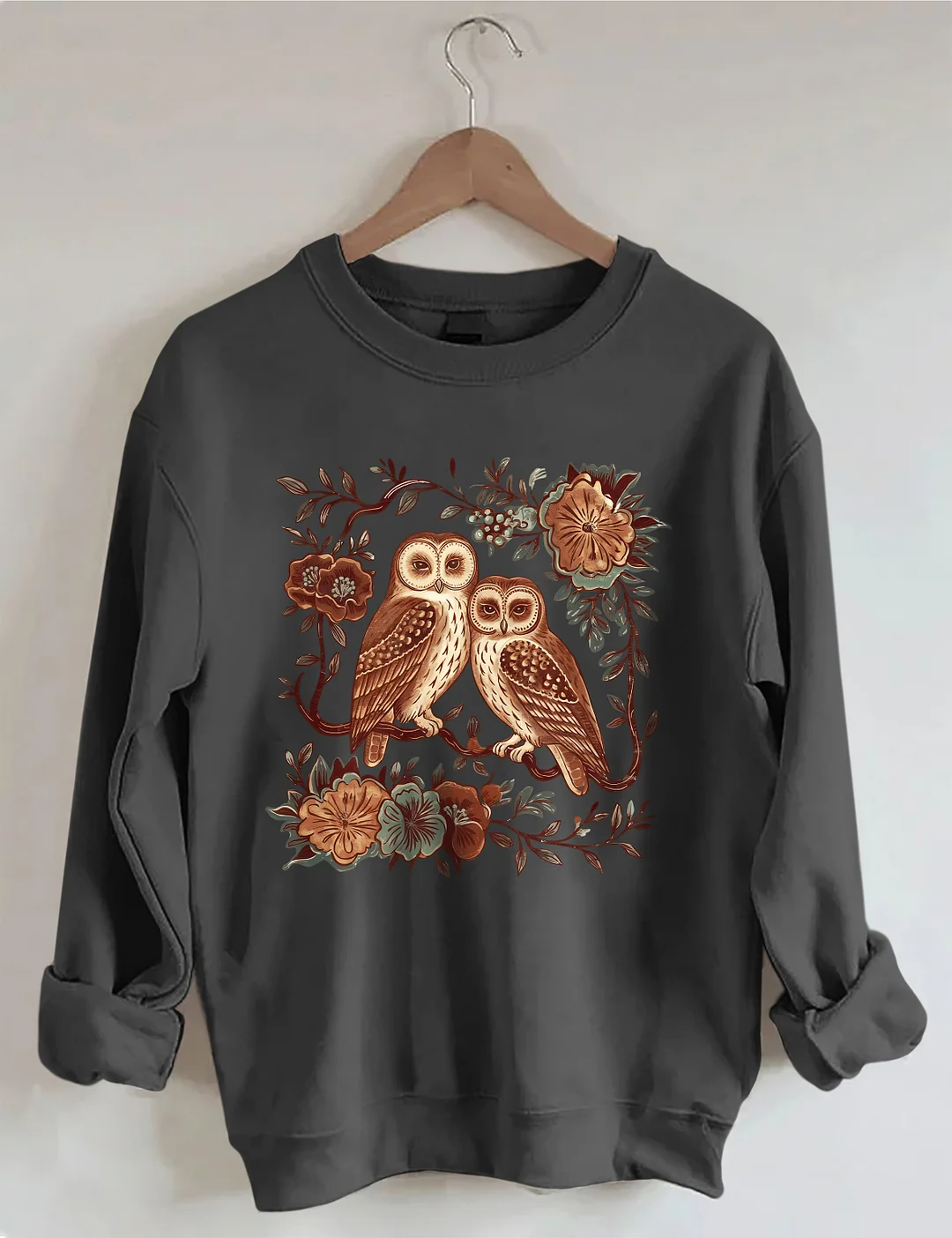 Floral & Owl Sweatshirt