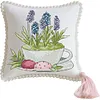14CT Needle Insert Bag 2 Strands Printed Knitting Threads Pin Pouch with Tassel