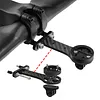 Carbon Fiber Extended Out-Front Mount Bike Computer Mount Cycling Bicycle Computer Holder for Garmin Bryton and Sports Action Camera