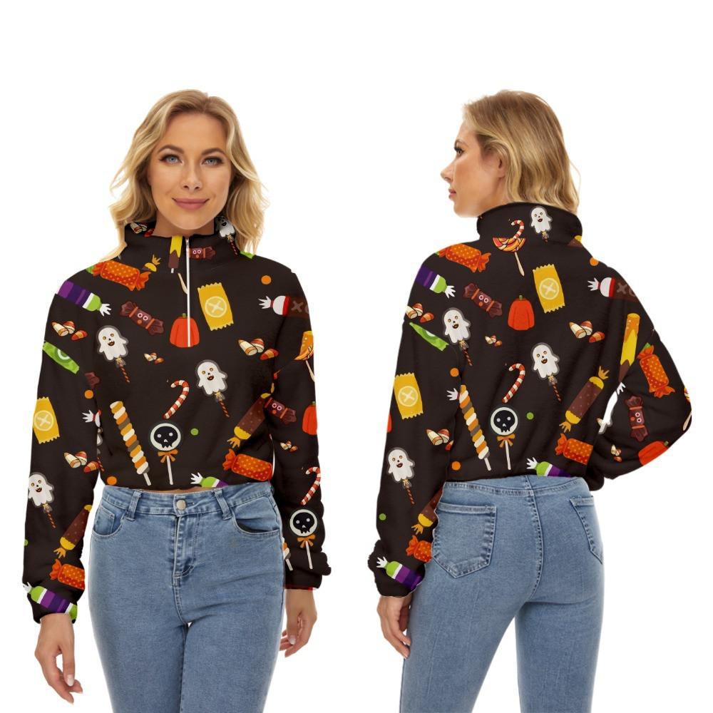  thdmladies Halloween Plush Women's Fashion Sweater thedmladies