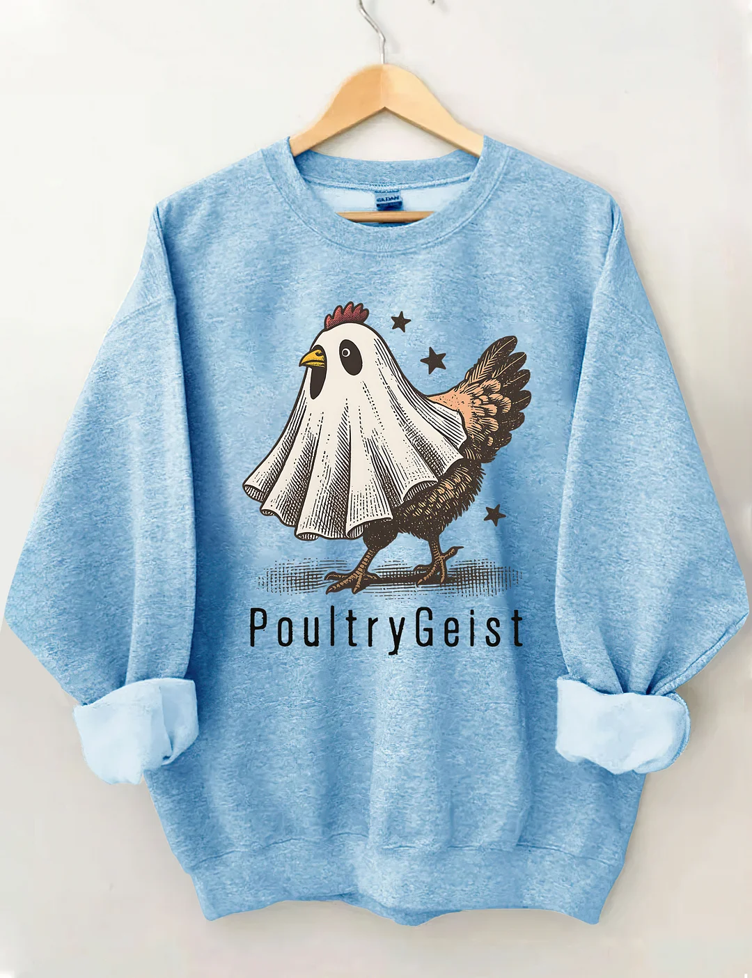 Halloween Funny Ghost Chicken Sweatshirt