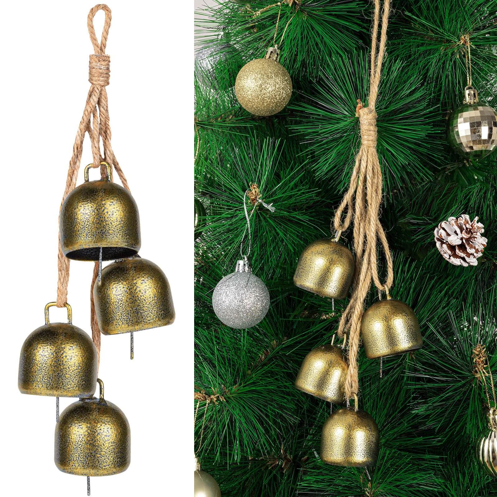 17.7" Vintage Brass Bells