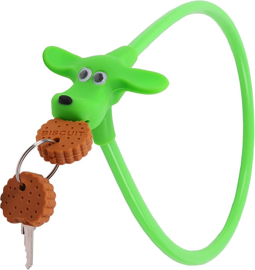 Bicycle Cable Lock Bike Cable Lock Silicone Covered Bike Lock Kids Cable Lock Cartoon Lock for Bike,Door,Skateboard,Helmet | 168DEAL