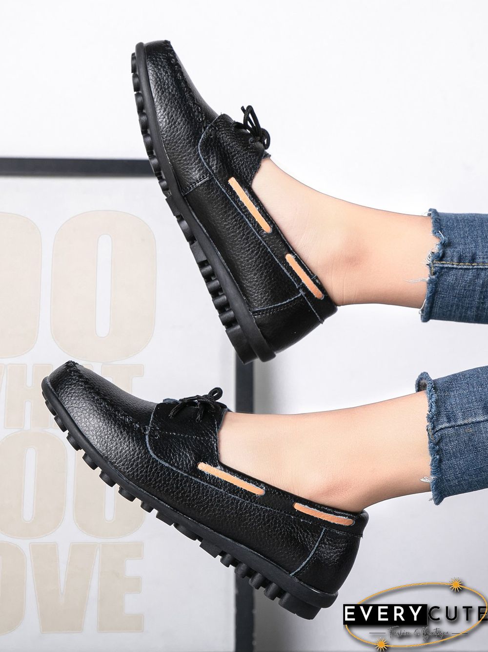 Retro Casual Simple Lace-up Flat Shoes