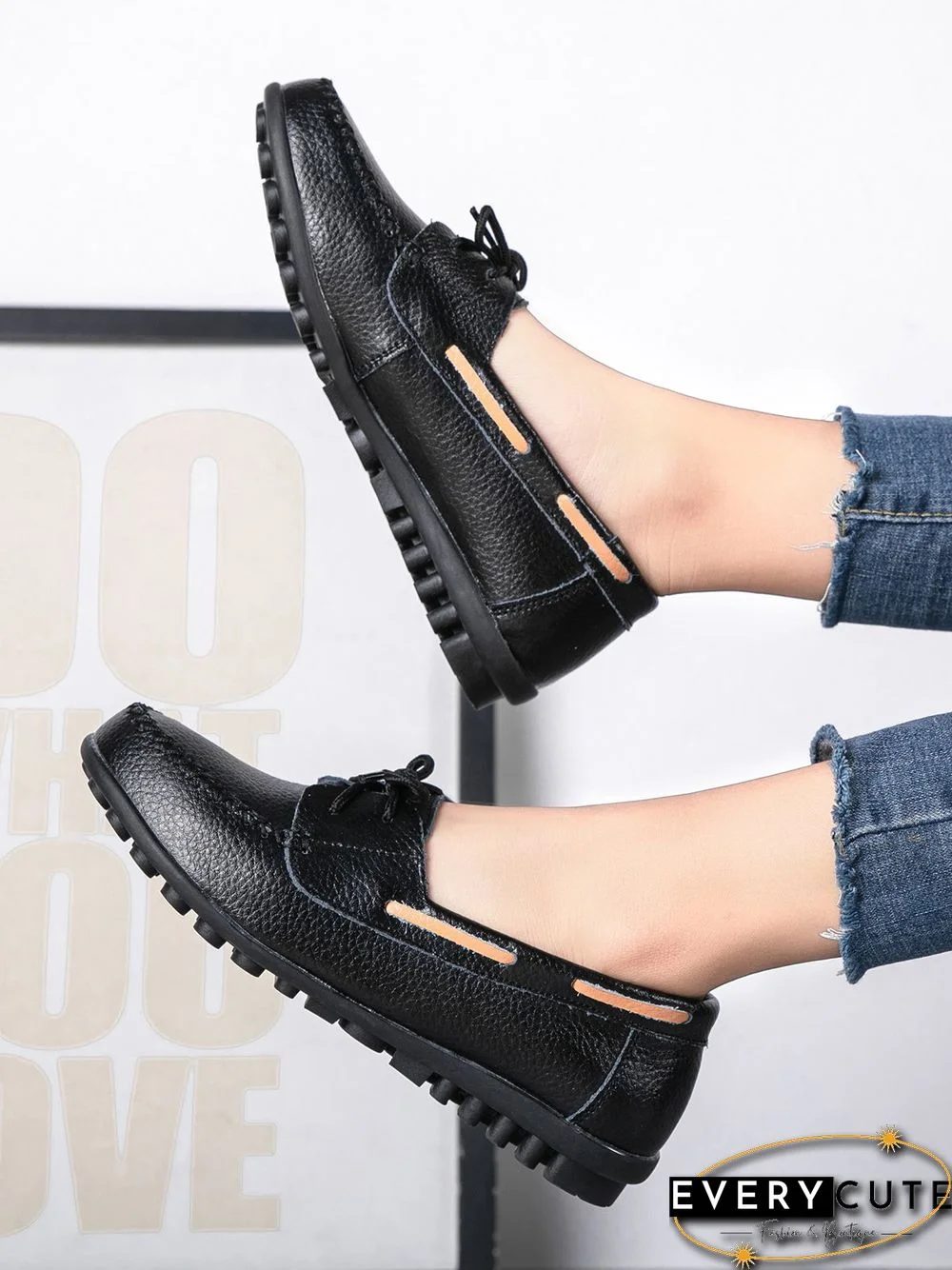 Retro Casual Simple Lace-up Flat Shoes