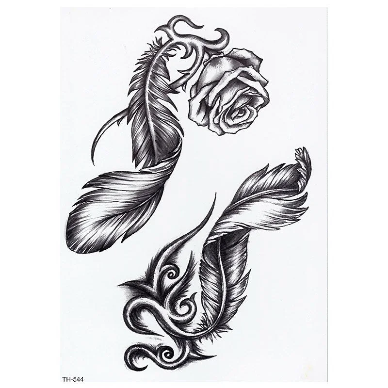 CROWN SKULL SCYTHE DEATH ANGEL WINGS CROSS TEMPORARY TATTOO, CRUCIFIX, BODY ART, MENS, WOMENS