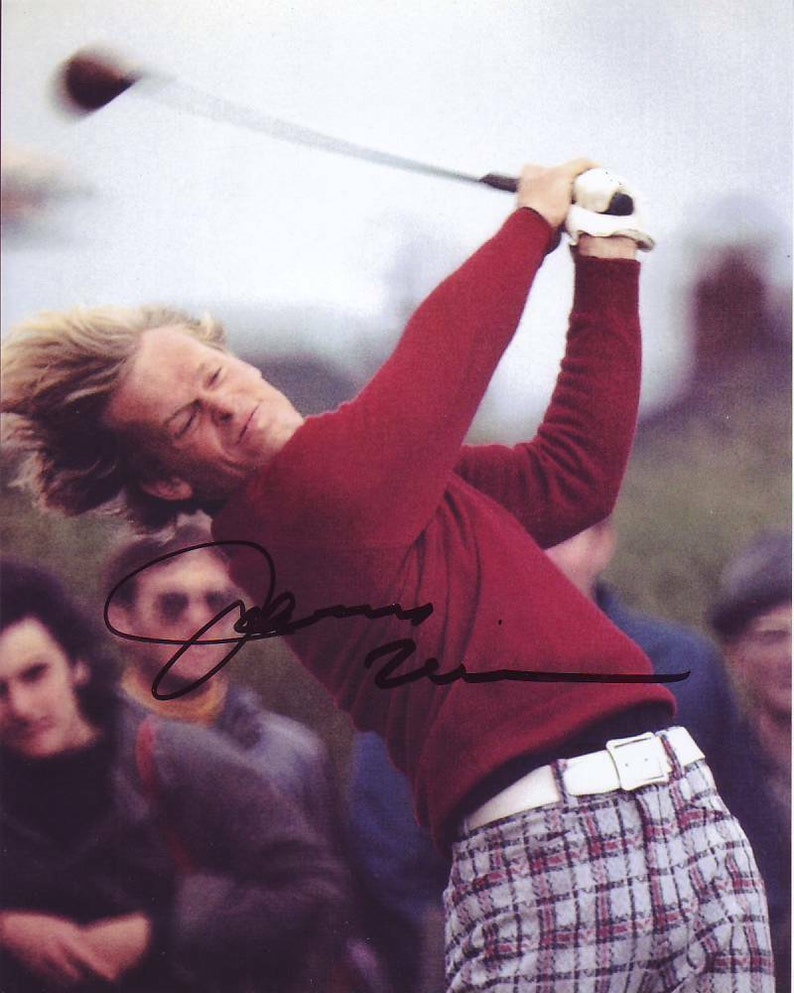 Johnny miller signed autographed pga golf Photo Poster painting