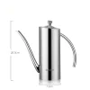 SUS304 Stainless Steel Olive Oil Dispenser Oil Pot Sauce Vinegar Bottle Anti-Drip Dustproof Oil Storage Container Kitchen Special
