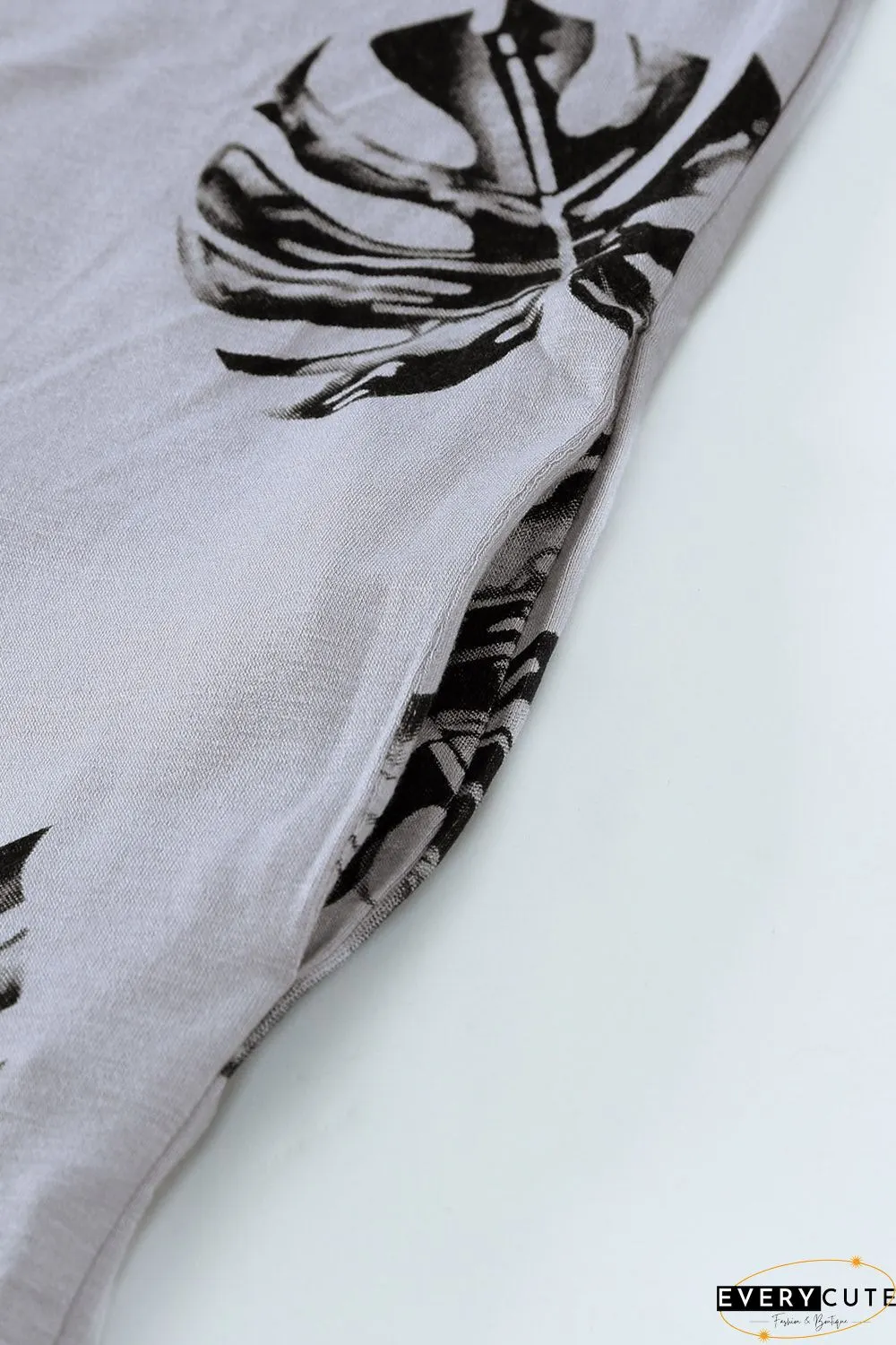 Print Spaghetti Strap Wide Leg Jumpsuit