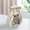(US Local)Acrylic Wooden Owl Bag Shape Diamond Painting Piggy Bank Storage Box Kit
