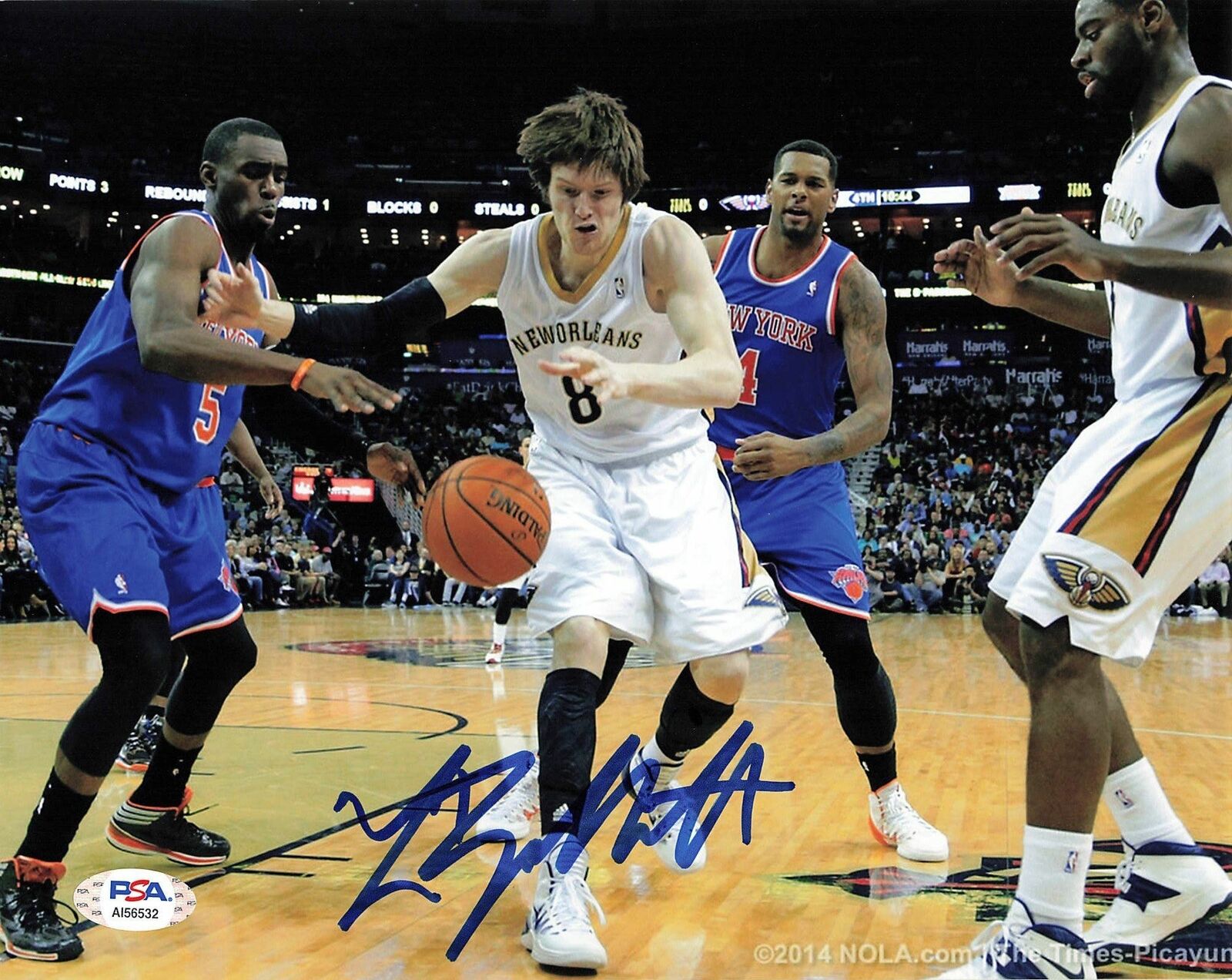 Luke Babbitt signed 8x10 Photo Poster painting PSA/DNA New Orleans Pelicans Autographed