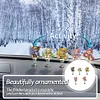 5PCS 2D Flat Animal Acrylic Decor DIY Diamond Painting Shake Ornaments (Bear)