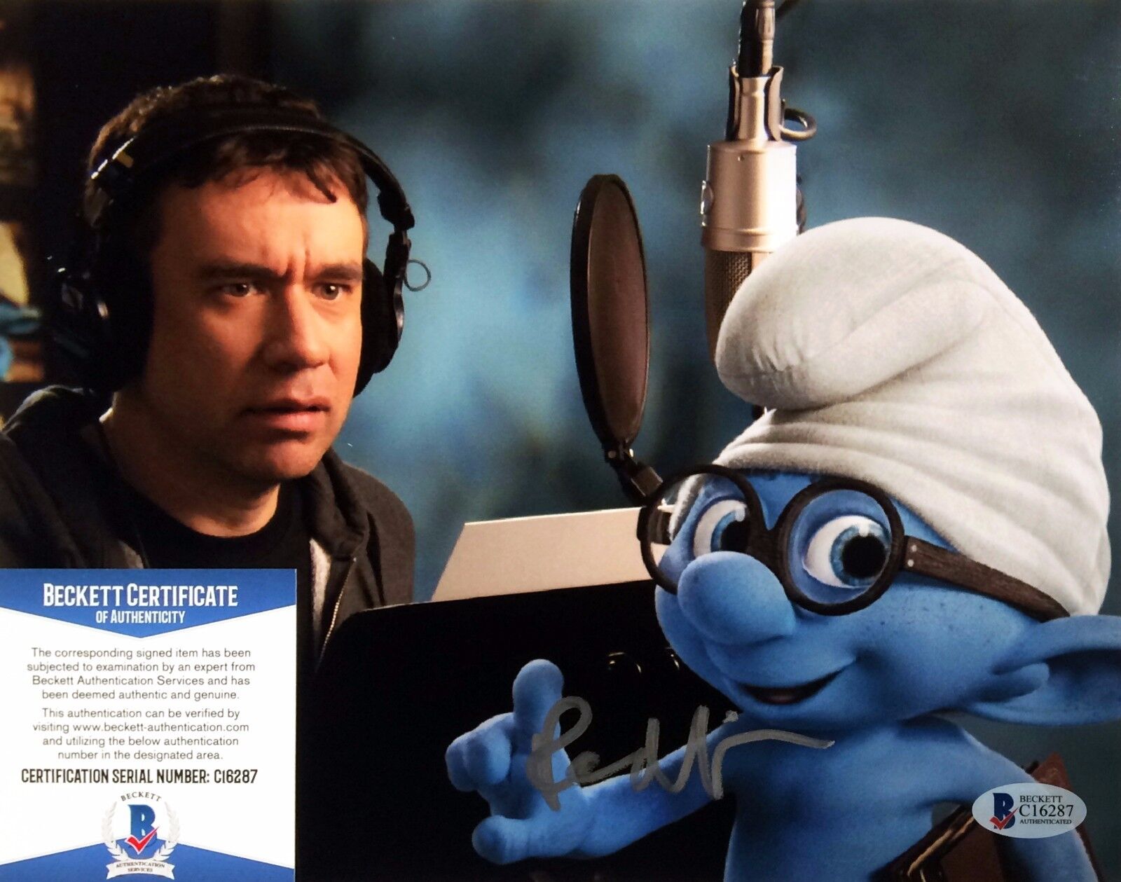 Fred Armisen The Smurfs Signed Autographed 8x10 Photo Poster painting BAS C16287