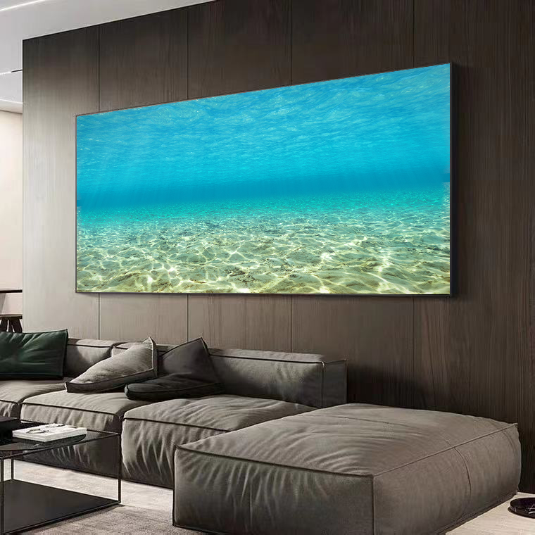 Blue Ocean Sea Wall Art Painting on Canvas The Pictures Modern Artwork