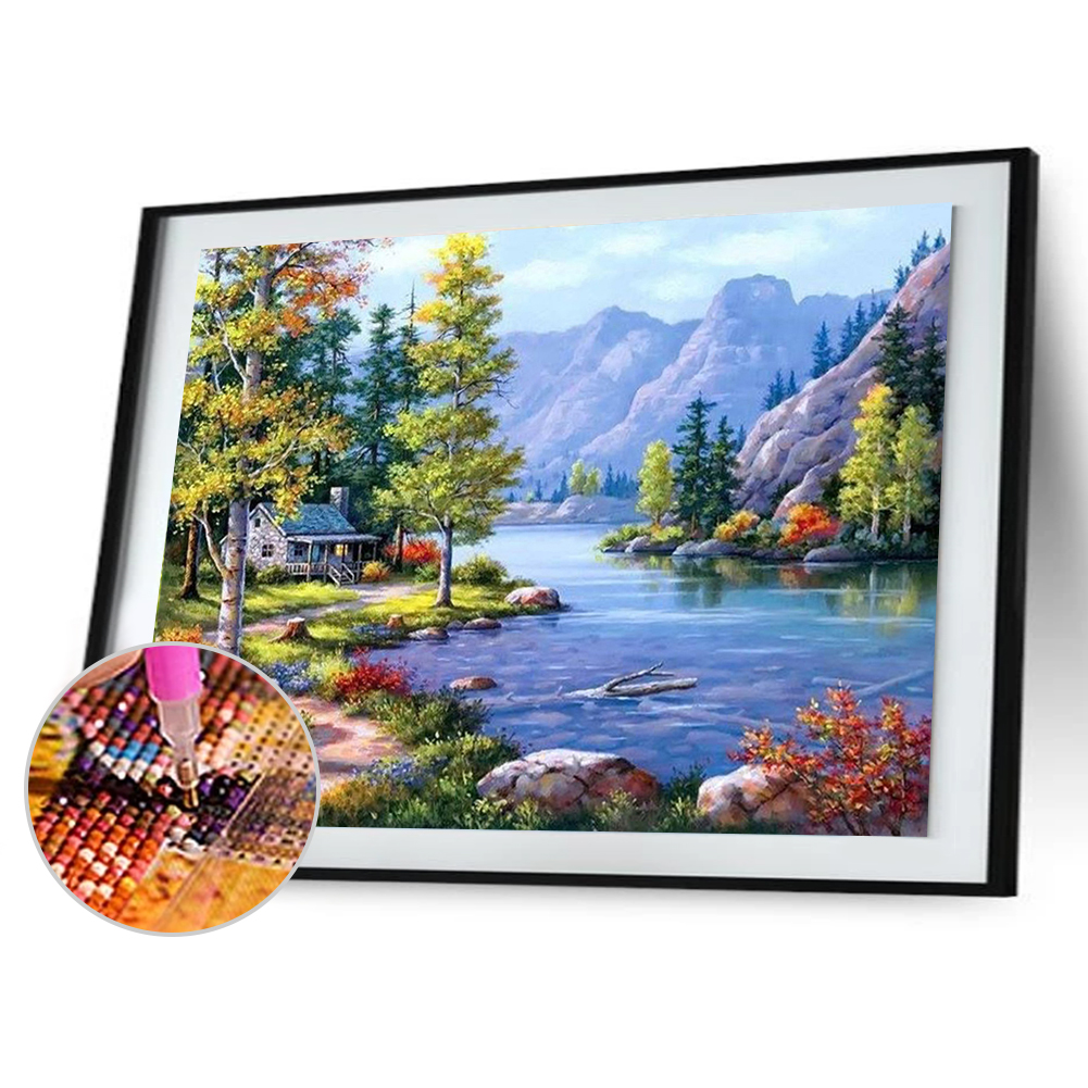 

(Multi-Size) Scenery - Round/Square Drill Diamond Painting - 40*30CM, Square diamond 30*40cm, 501 Original