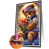 (40*60cm)Roses and Bears - Full Round Drill Diamond Painting
