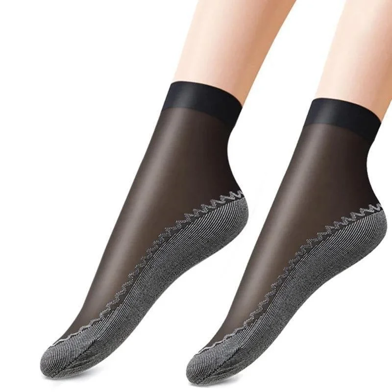 55% OFF- Silky Anti-Slip Cotton Socks