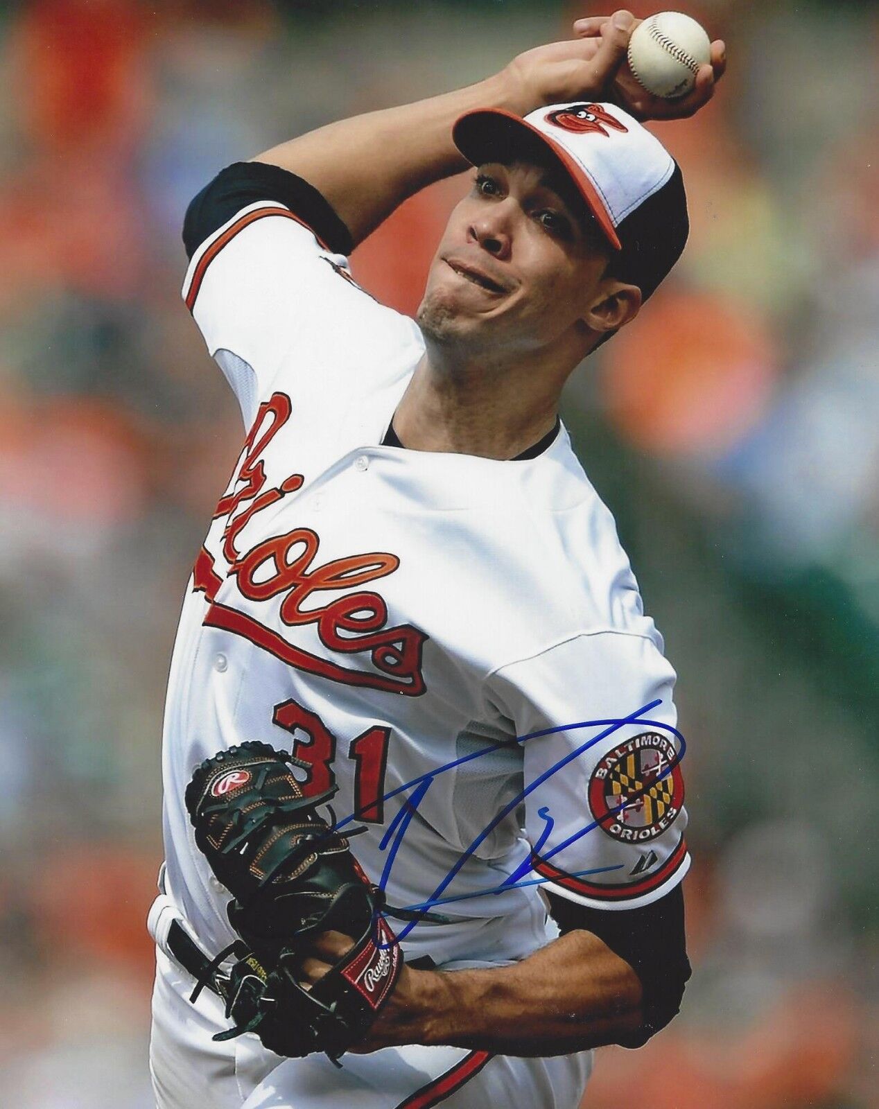 Ubaldo Jimenez Autographed 8x10 Baltimore Orioles Shipping A195