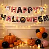 DIY Diamond Painting Halloween Banner Kit, 26 PCS "Happy Halloween" Glitter Letter Flags with Characters, Handmade Sparkling Bunting Garland for Home Party Wall Decoration
