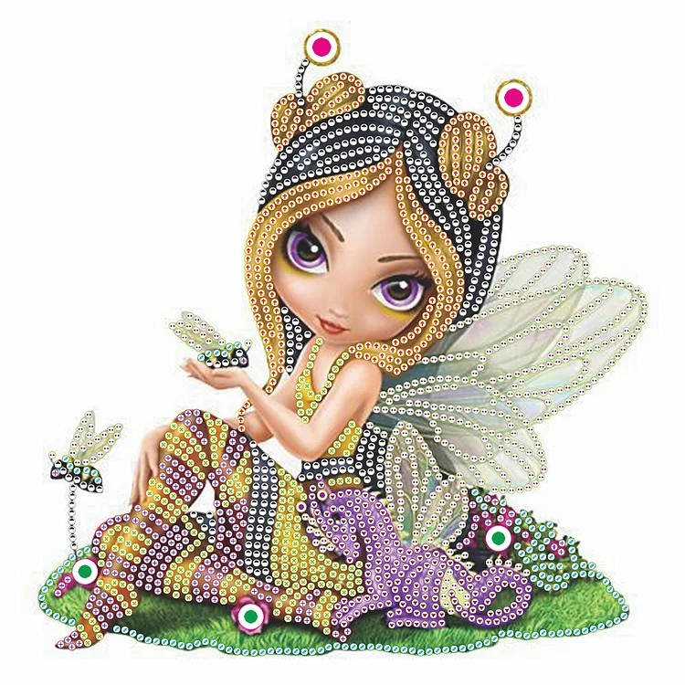 Diamond Painting | Special-shaped diamond painting - Cute Big Eyes Girl