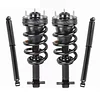 MOSTPLUS 345074 579105 Front and Rear Strut shock Assemblies Compatible with GMC Sierra 1500/ Chevy Silverado 1500 2007-2013 w/o electronic suspension(Set of 4)