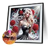Rose Black Dress Beauty-Special Shaped Diamond Painting