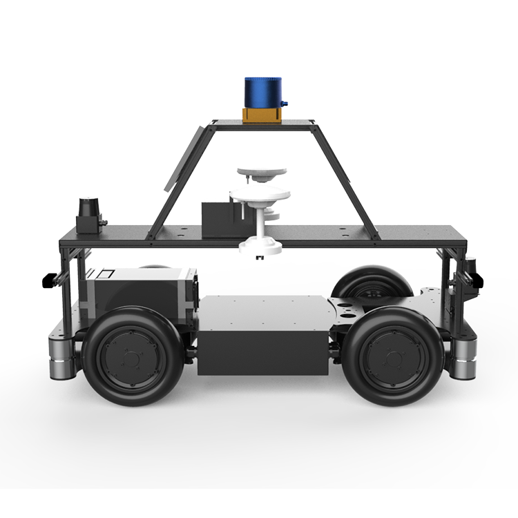 RFID steering structure four-wheel drive front-turn chassis RFID robot vehicle