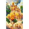 >SALE<5D DIY Full Round Drill Diamond Painting Rose Manor Art Home Decoration (sz2606)