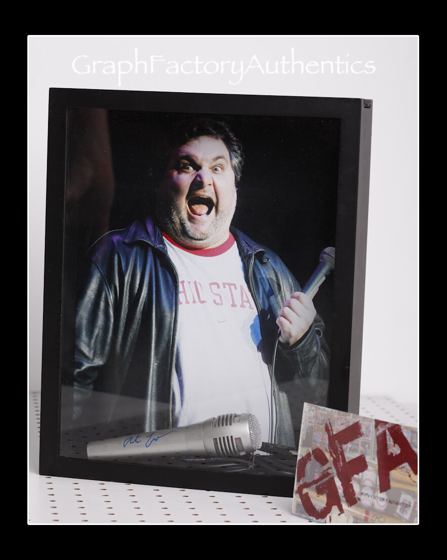 Artie Lange *STANDUP COMEDIAN* Signed FRAMED Microphone COA GFA