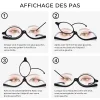 Lunettes de maquillage pivotantes à lentille unique Flip