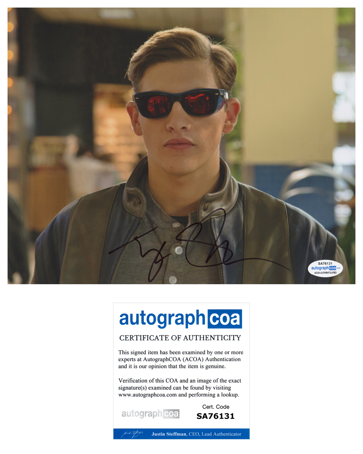 Tye Sheridan Signed Autographed 8x10 Photo Poster painting X-Men: Apocalypse ACOA COA