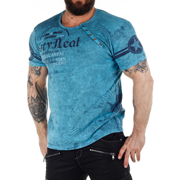 Men'S Plus Size NAUTIC EXPERT Printed T-Shirt
