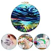 【Limited Stock Sale】Flowers-DIY Embroidery Kit with Pattern Cotton Threads Needles Hoop 30*30cm/11.81*11.81in tapestrymarket