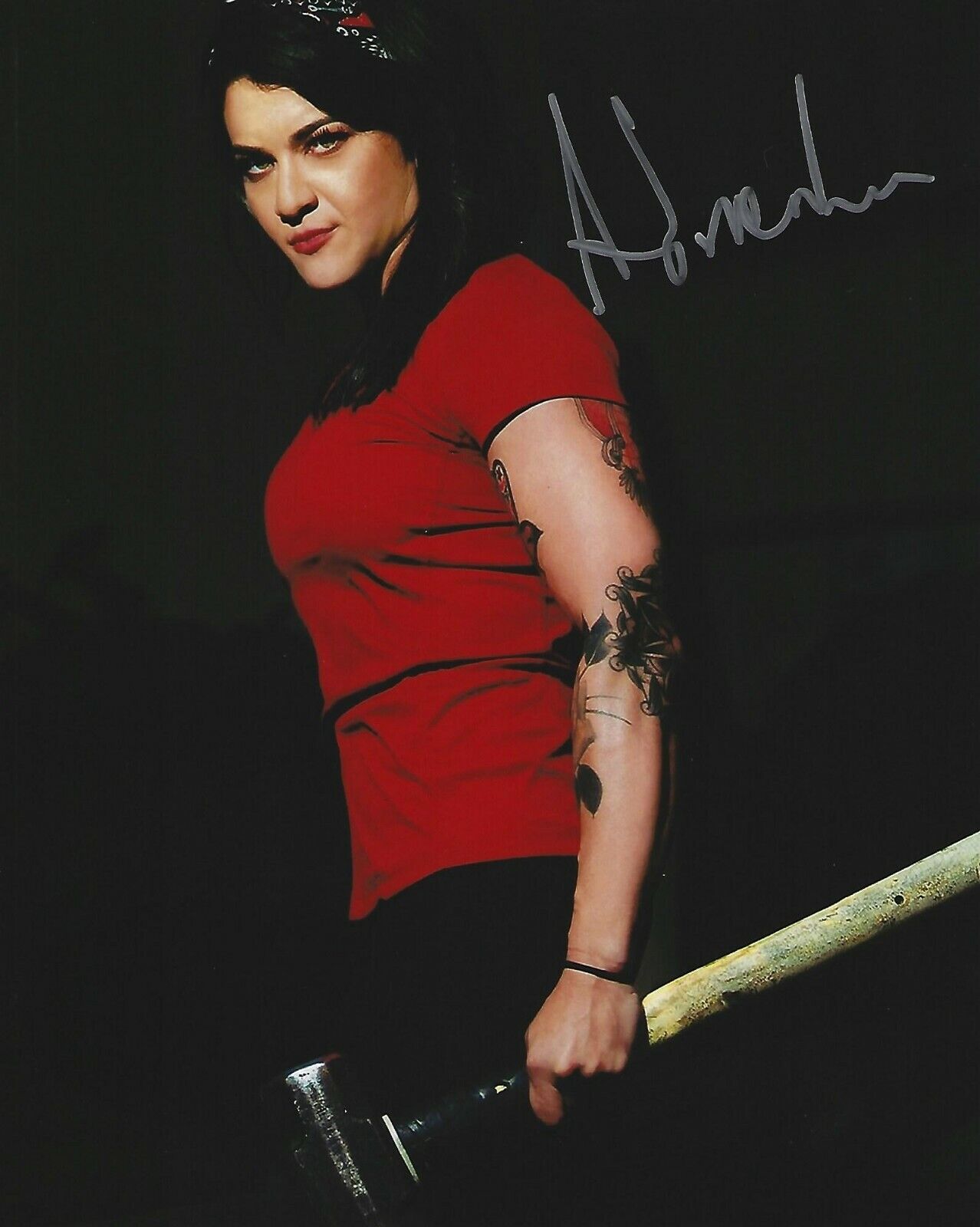 Adrenaline Signed WOW 8x10 Photo Poster painting Diamante AEW LAX Impact Pro Wrestling Autograph