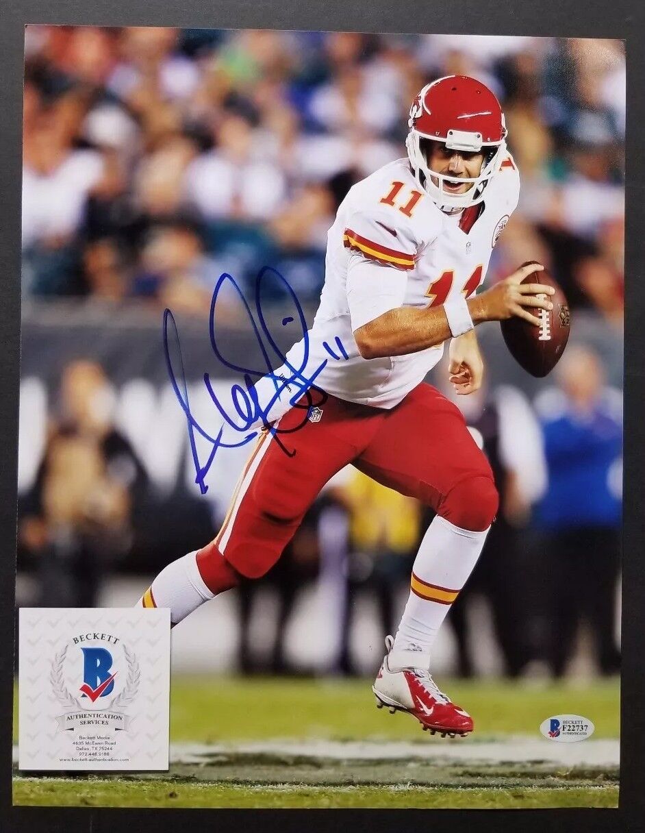 ALEX SMITH Signed Autographed KANSAS CITY CHIEFS 11x14 Photo Poster painting. BECKETT