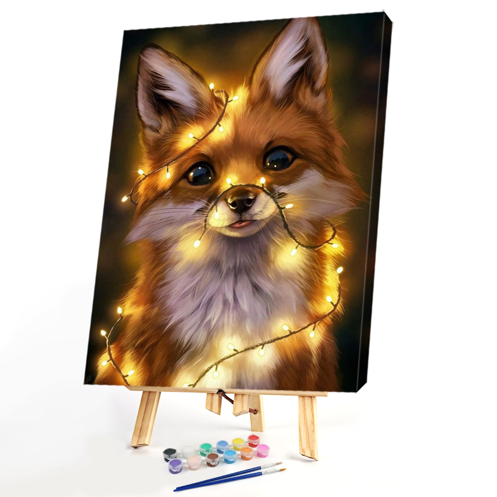 

40x50cm - Paint By Numbers Light Fox, 501 Original