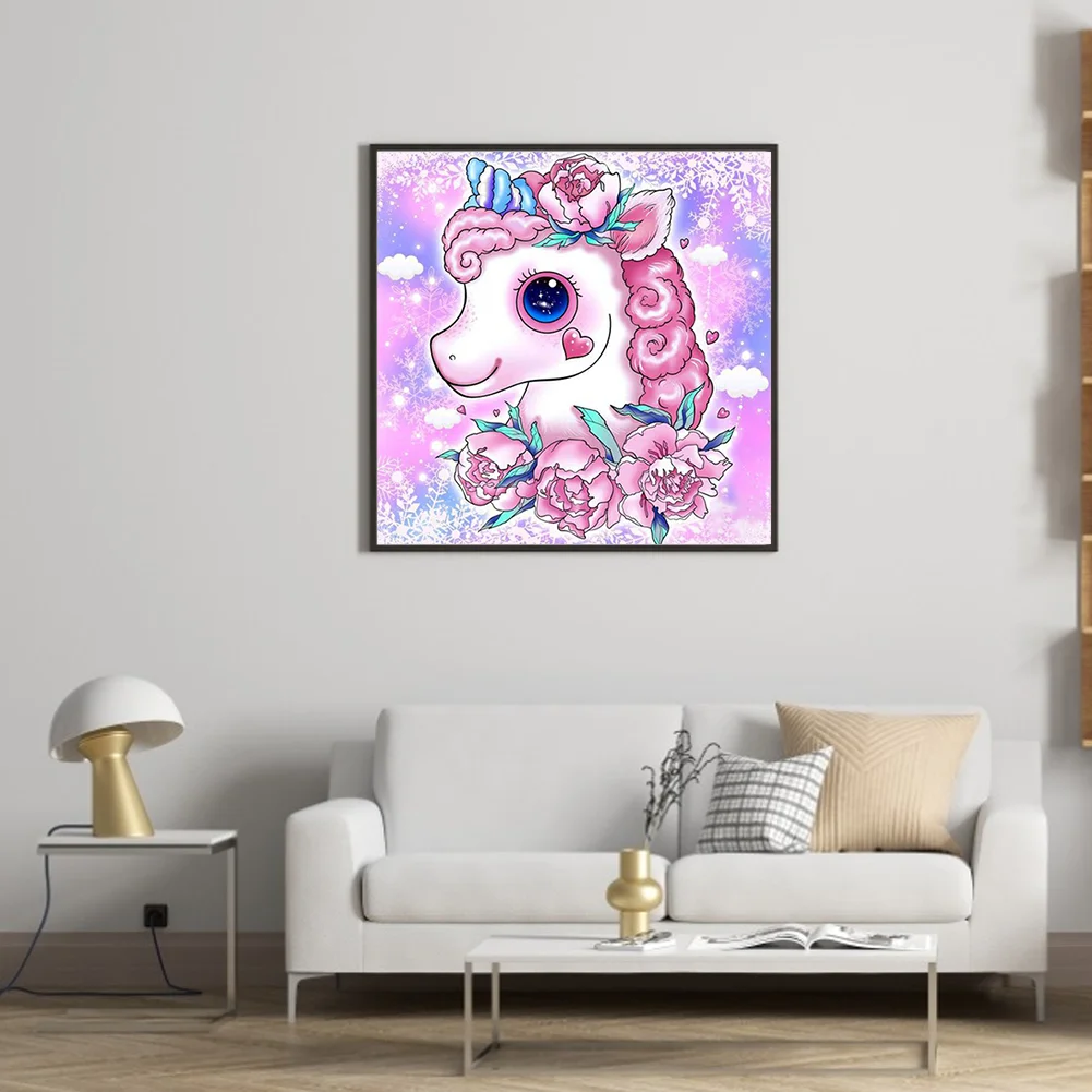 Full Round Diamond Painting 30*30cm - Unicorn