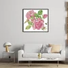 Pink Rose-14CT Stamped Cross Stitch 30*27cm/11.81*10.63in