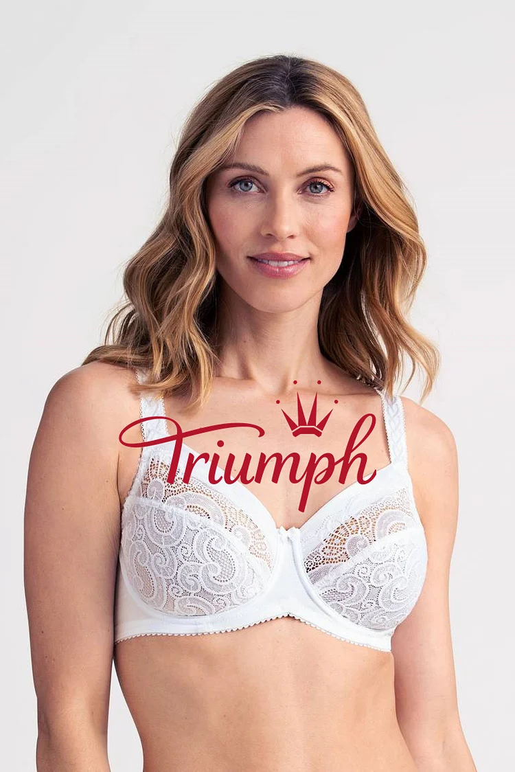 Triumph- 3 kawałki💝💝 Wygodny biustonosz o dużym rozmiarze z tyłu✨✨