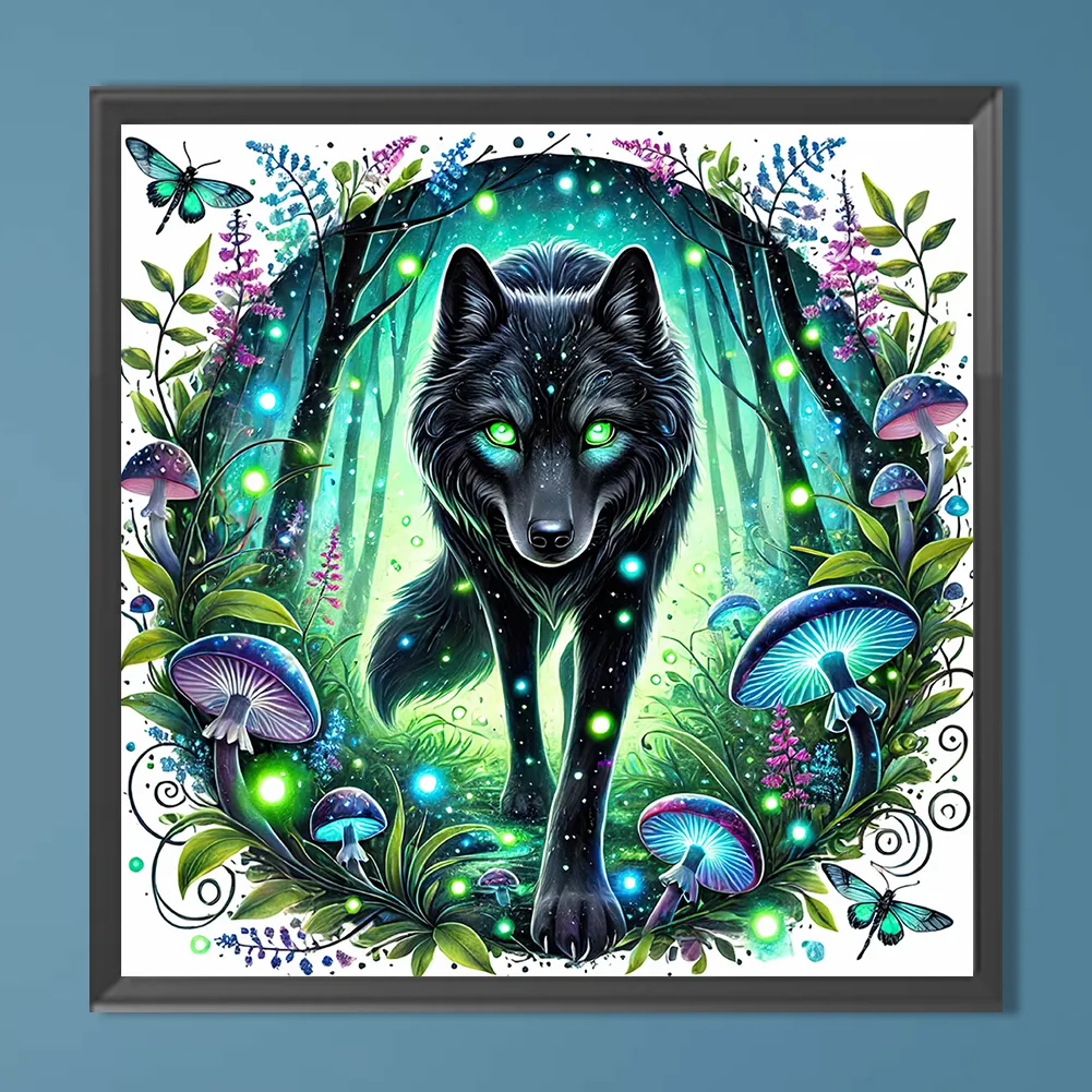 Diamond Painting - Full Round Drill - Wolf(Canvas|30*30cm)